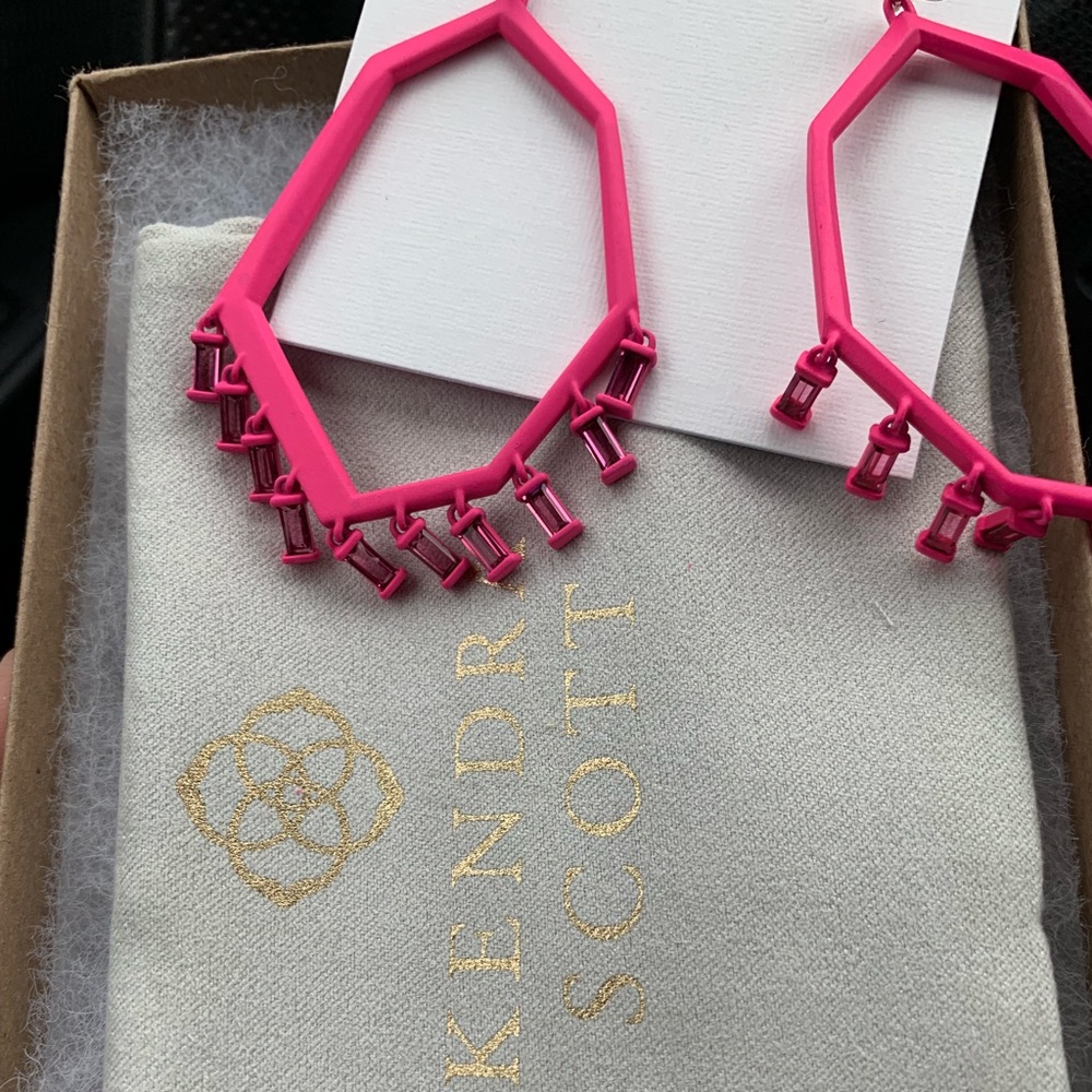 Pink Kendra Scott earrings